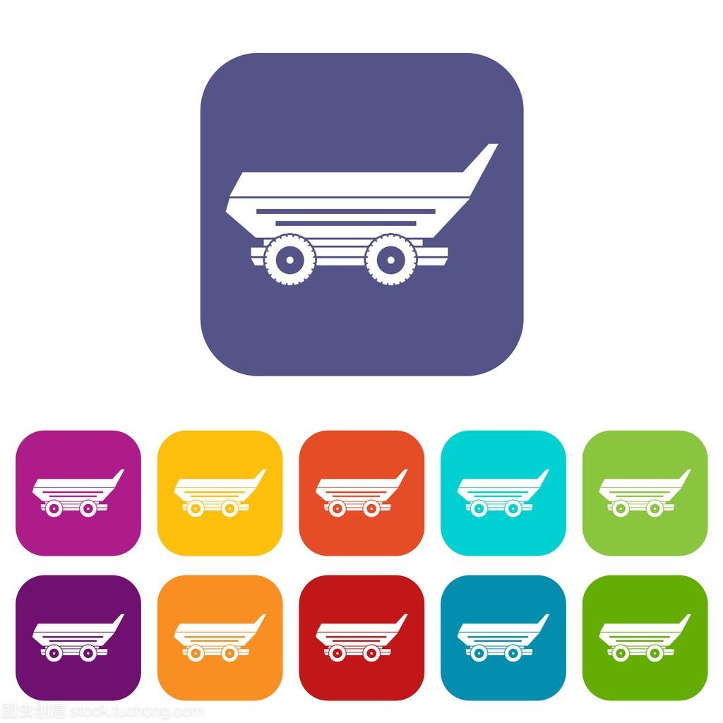 汽車拖車圖標(biāo)設(shè)計(jì)指南 追求視覺(jué)平整與清晰辨識(shí)